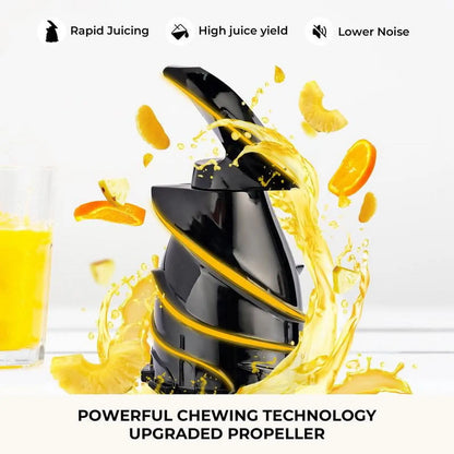 SUSTEAS Cold Press Juicer, 5.3 Inch Large Feed Opening, Slow Masticator Chute, For Whole Vegetables and Fruits, High Yield, Easy